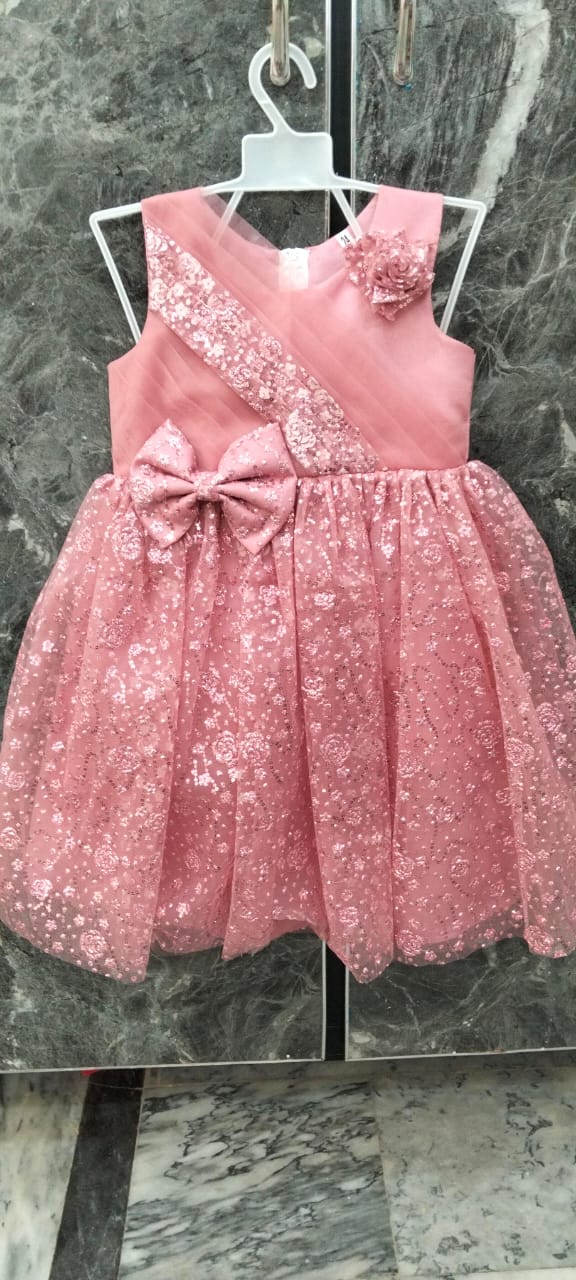 Charm Bow Sleeveless Frock