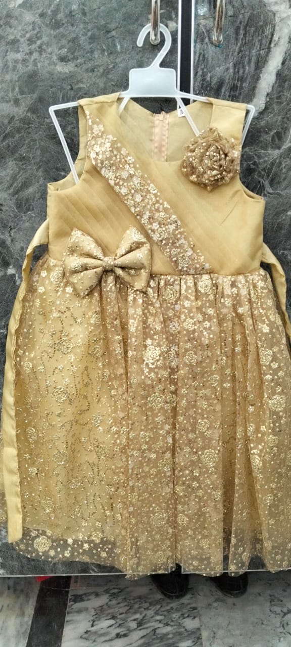 Charm Bow Sleeveless Frock